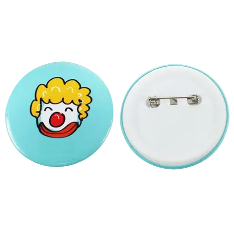 Custom Round Pinback Button Badge 1 inch, 1.25 inch, 1.5 inch, 1.75 inch, 2 inch, 2.2 inch, 2.28 inch, 3 inch, 4 inch (PLASTIC BACK)