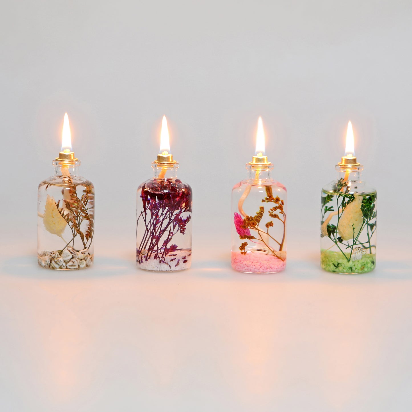 The Lux Bliss Decorative Oil Lamp Candle Set of 4 x 50 ml (4 x 1.69 Ounce)