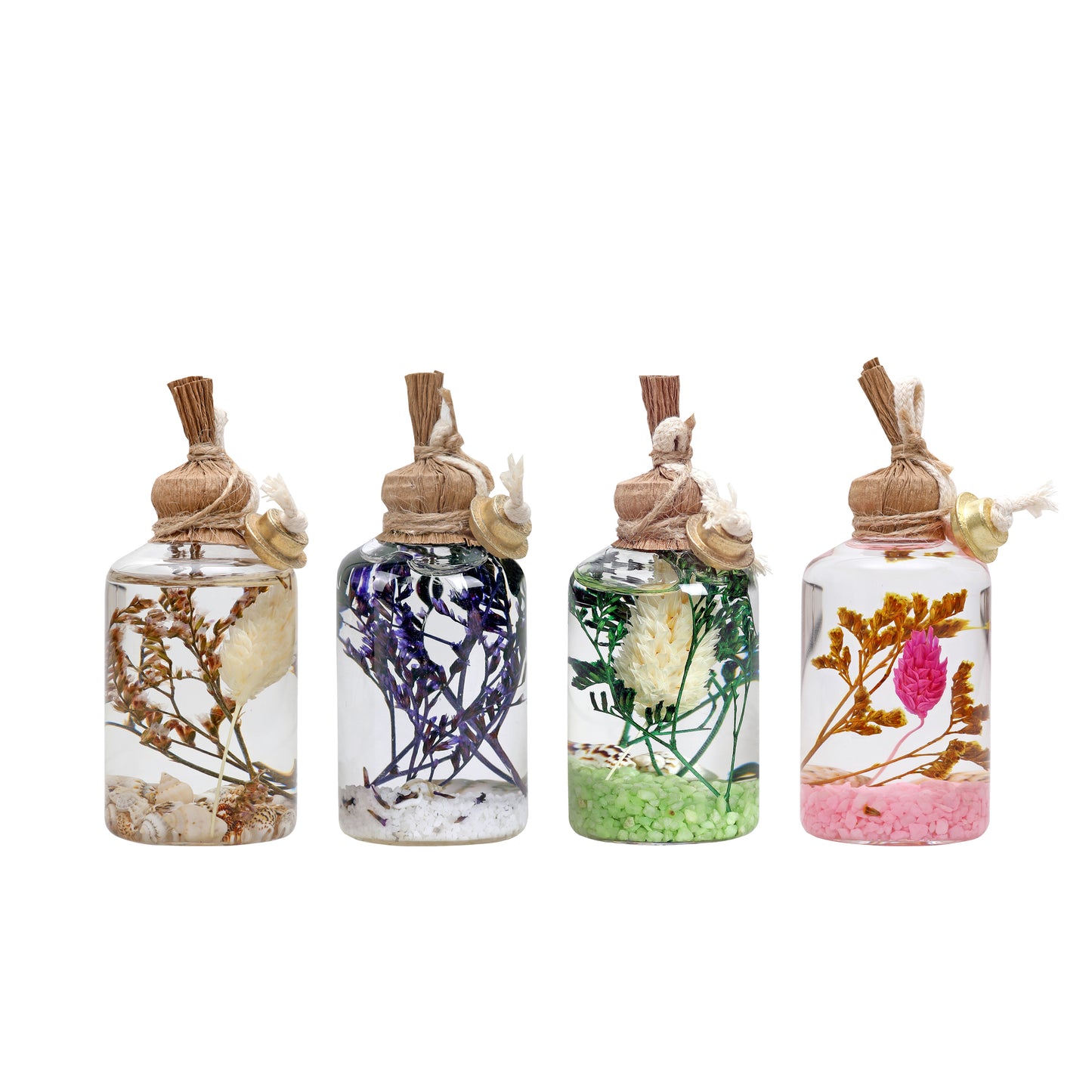 The Lux Bliss Decorative Oil Lamp Candle Set of 4 x 50 ml (4 x 1.69 Ounce)