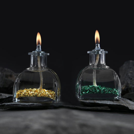 The Lux Bliss Stardust Combine Decorative Oil Lamp Candle Set of 2 x 100 ml (2 x 3.38 Ounce)