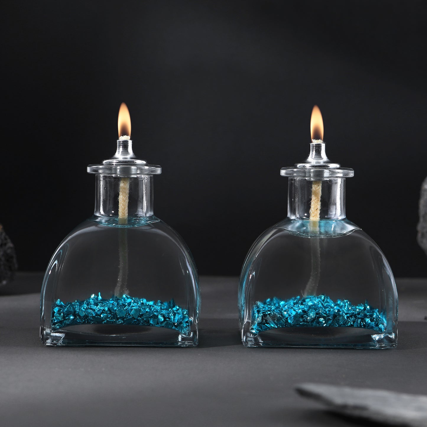 The Lux Bliss Stardust Decorative Oil Lamp Candle Set of 2 x 100 ml (2 x 3.38 Ounce)